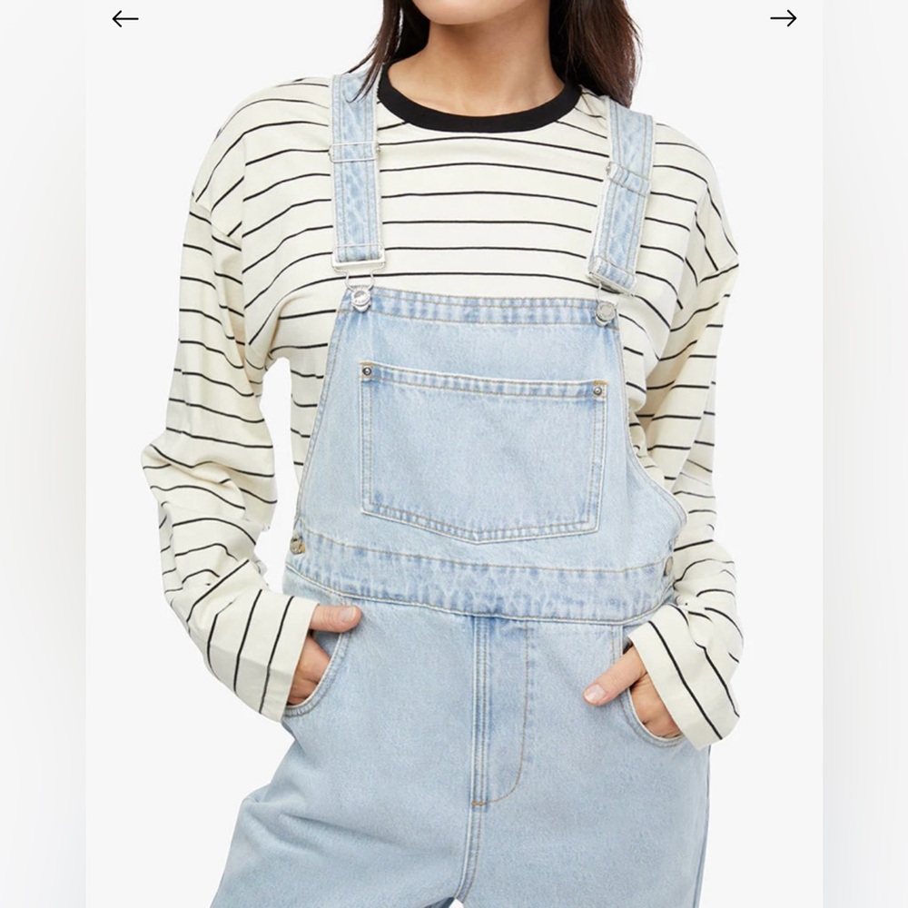 Light Wash Denim Overalls